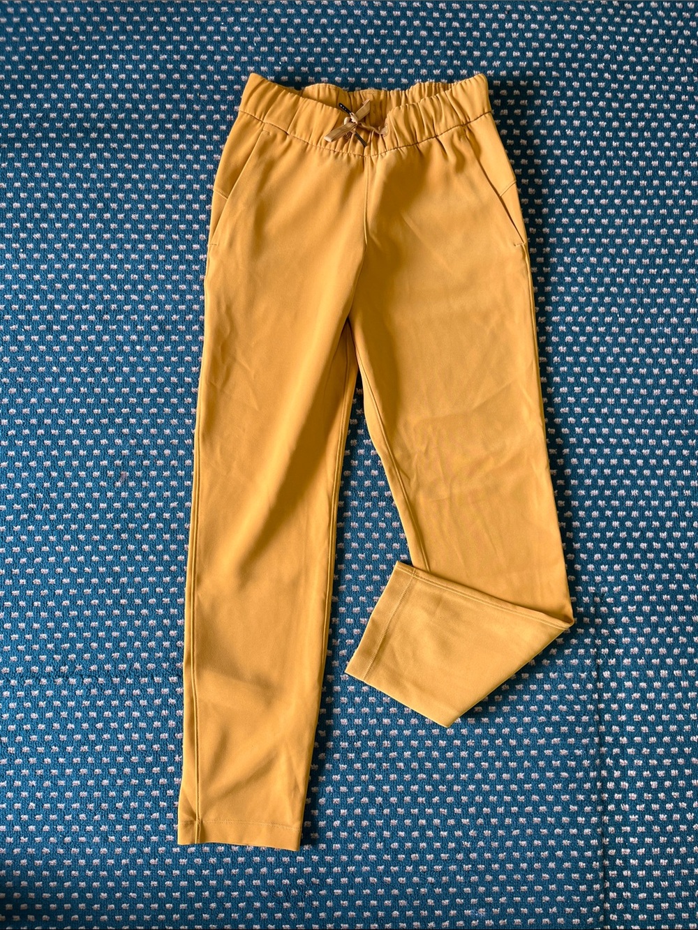 Lululemon On The Fly Mustard Yellow Pants